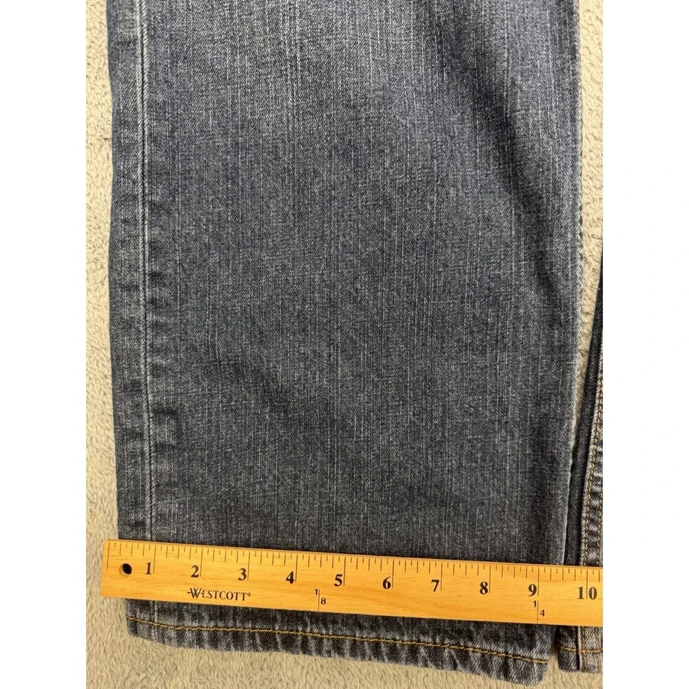 Levis‎ 569 Jeans Men 38x32 Blue Loose Baggy Straight Whisker Distress Dark Denim